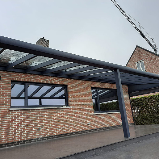 Terrasoverkapping met glas - Hoogstraten