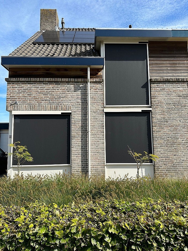 Screen solar op zonne energie zonwering eenvoudige montage zonder kabels